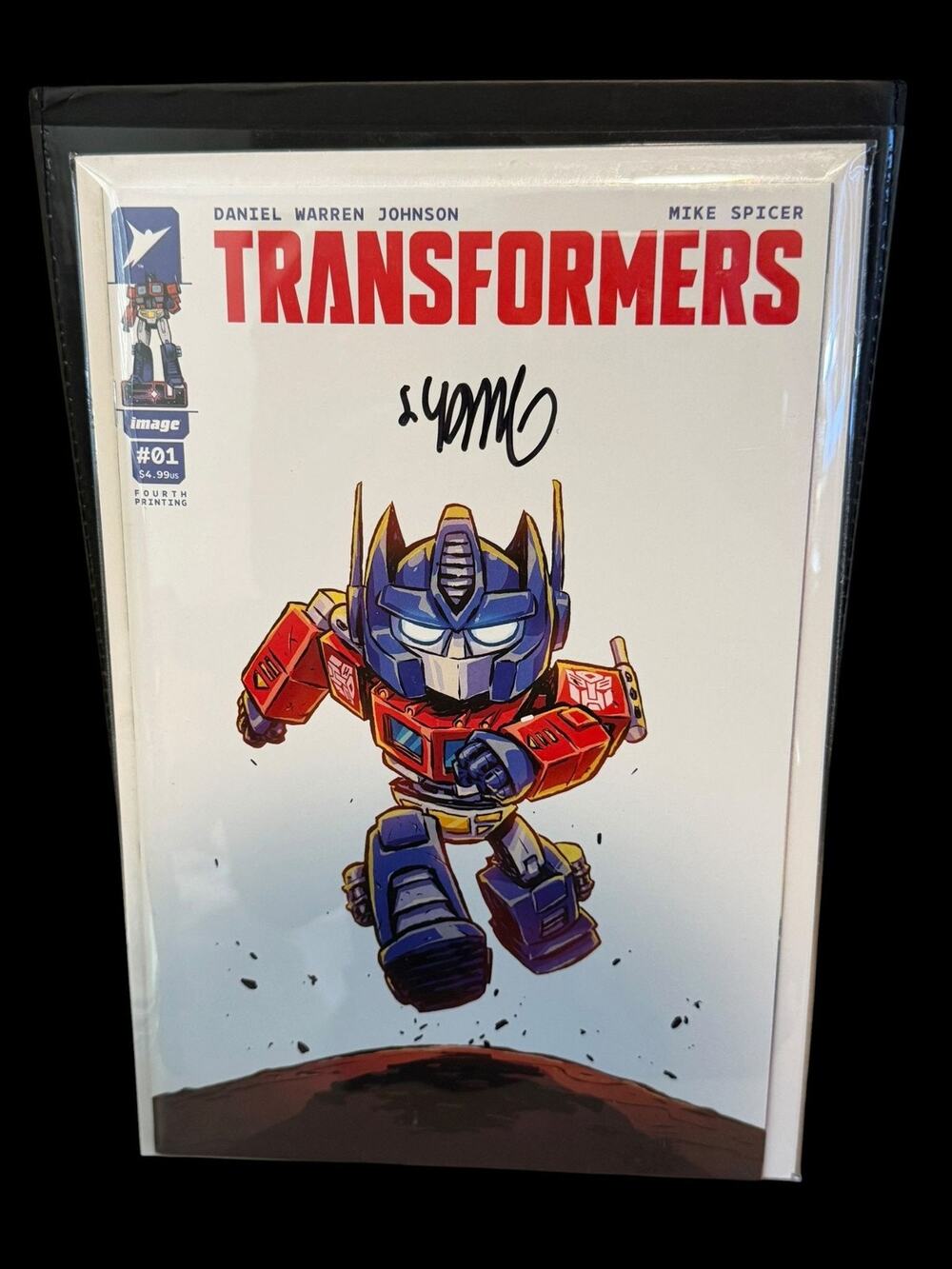 Image Transformers #1 Comic Book Signed By Skottie Young 4th Printing